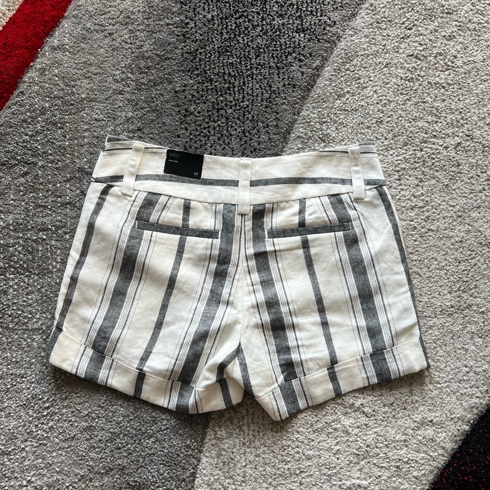 Express Linen MIDI Mid Rise Shorts - Picture 4 of 5